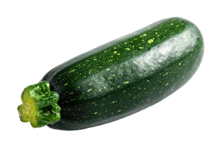Fresh dark green zucchini with small yellow speckles
