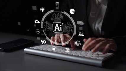 AI Assistant Brain Processor with LLM Technology, Big Data, Machine Learning, Generative AI for Business Support, Future Agentic AI Technology and Artificial Intelligence Prompt Engineering. Muxer