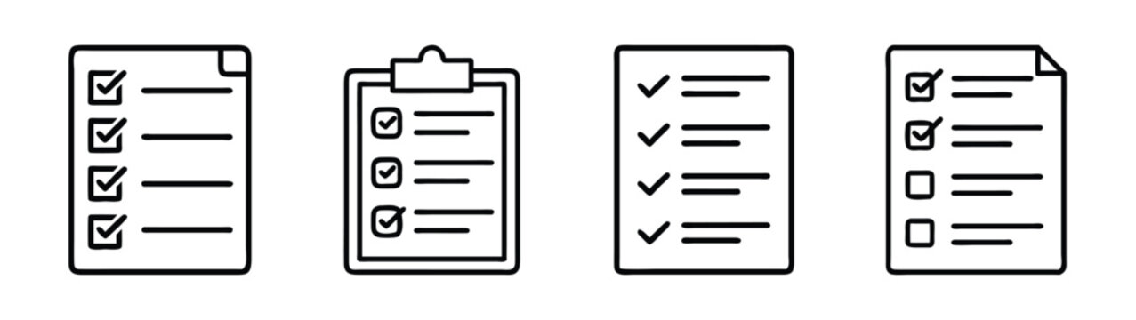 Checklist task management to do list planning project management productivity work flow vector icon