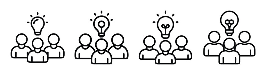 Brainstorming session idea generation collaborative team innovation creative solution concept meeting
