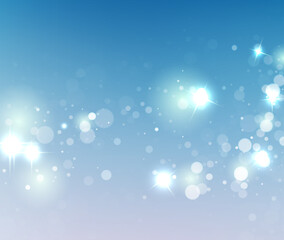Romantic Vector Bokeh Background With Soft Light Glow