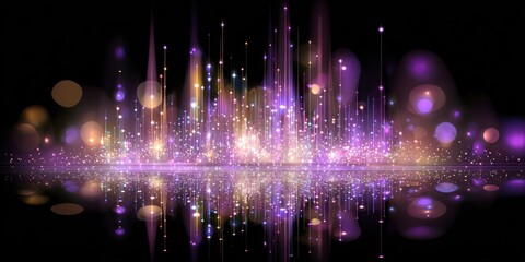 Abstract design of vibrant light effects.