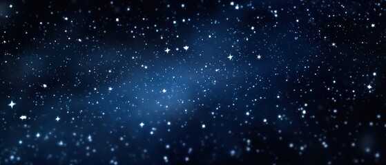 Fototapeta premium Magical starry night sky with countless sparkling stars and deep blue cosmic dust A beautiful space background representing the vast universe and celestial wonder