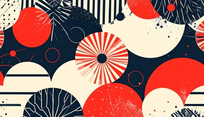 お正月に使えるアブストラクト和柄背景5