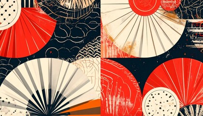 お正月に使えるアブストラクト和柄背景2