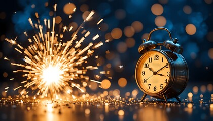 Clock ticking down to the new years eve