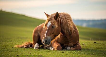 Falabella miniature horse with a small, elegant body and gentle posture standing on grassy terrain. Known as one of the smallest horse breeds, admired for its calm and friendly nature.
