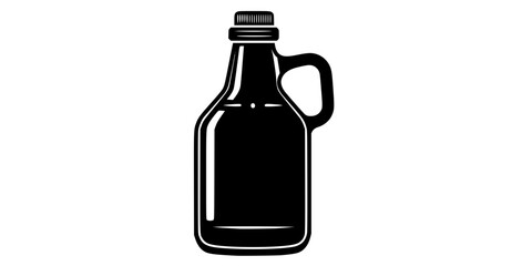 Beer Growler Jug Simple Flat Vector Illustration Brewery