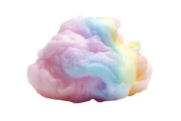 Fototapeta premium Swirl of colorful, fluffy cotton candy