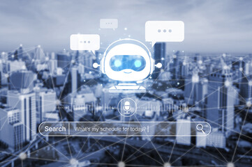 AI assistant with voice chat interface, combining smart chatbot, voice command, and AI-powered control search tools. Agentic AI assistant helps users search and chat naturally. Spline