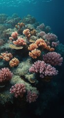 Obraz premium Vibrant Coral Reef Underwater Ecosystem