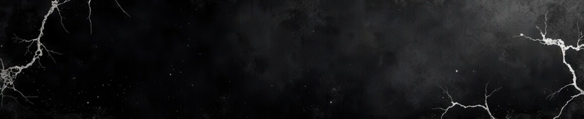 Deep black backdrop with prominent white scratch pattern; aged surface, design, worn