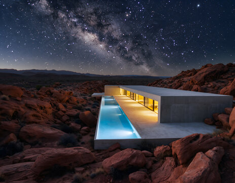 Faceless Mannequins in Retro Boardroom with Floating Hologram - Powered by Adobe