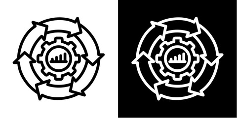 Obraz premium Business Continuity Icon Set Multiple Style Collection