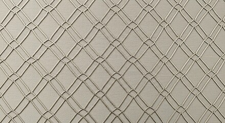 Elegant diamond rope pattern background with neutral tones for sophisticated designs and textures, versatile textile for modern interiors and fashion applications
