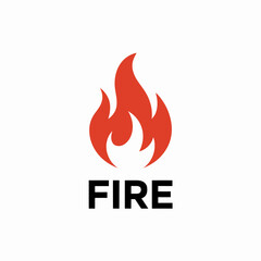 A bold flame icon captures the essence of heat and passion, making it perfect for themes linked to energy, warmth, and excitement.