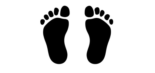 Transparent PNG of Foot Silhouettes, footprint PNG, human feet, standing feet