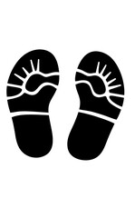 pair of shoes, footprint PNG, stylized feet, foot contour, foot pressure map