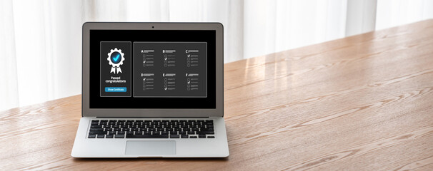 Online product certification, marking a key achievement. Demonstrates commitment to quality and trustworthiness by having product certification passed. brisk