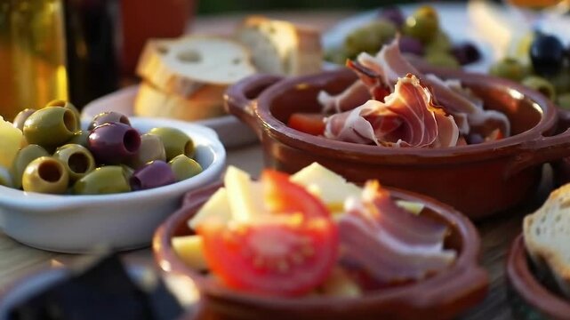 Delicious Tapas Spread - A Culinary Journey Through Spanish Flavors.