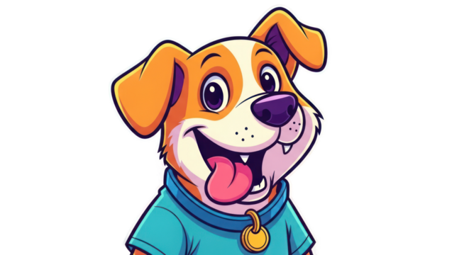 Happy Dog Cartoon