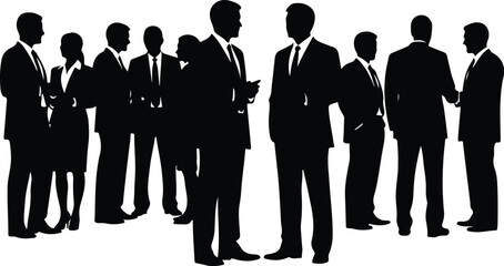 business people silhouettes