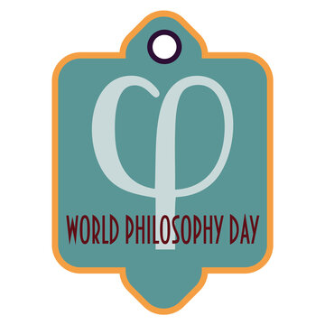 World Philosophy Day label
