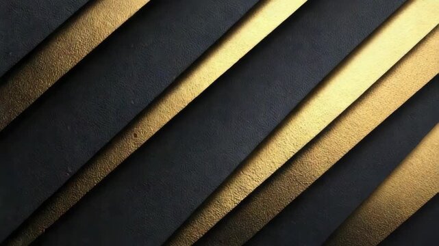 Generative AI. Abstract background featuring textured black and gold diagonal stripes, creating a luxurious and elegant visual effect, ideal for design and creative projects