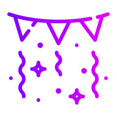 confetti gradient icon