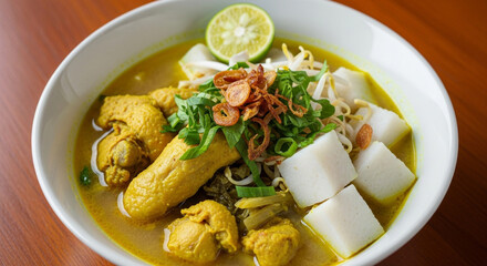 Soto Ayam: Indonesian Chicken Soup with Aromatic Herbs and Spices