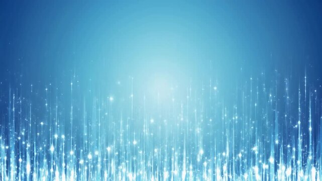 Abstract blue background with light rays, a digital wave pattern for winter design and web illustration