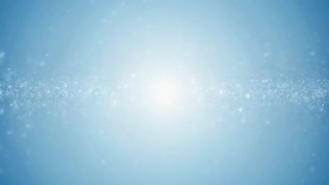 Abstract blue underwater world background with bubbles, light, and magic winter snowflake design