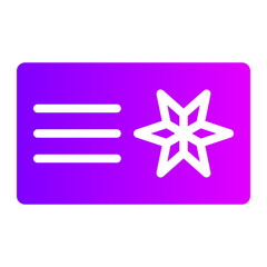 Fototapeta premium new year card gradient icon