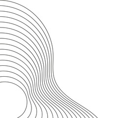Obraz premium Blend Wave Line Corner