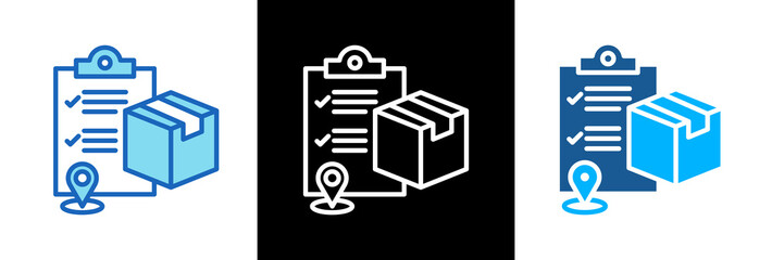Logistics Checklist lineblue icon