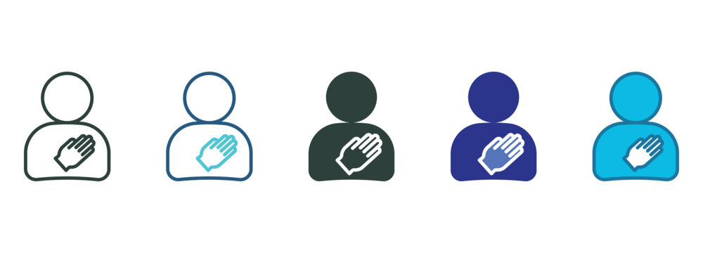 Sincerity Icon Set Multiple Style Of