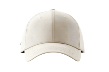Off-white baseball cap, centered, clean design