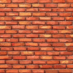 Obraz premium Urban detailed red brick wall seamless texture pattern background