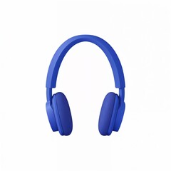 Vibrant blue wireless headphones for music and audio enjoyment