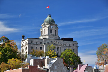 Fototapeta premium Old Quebec historic post office construction 1871.