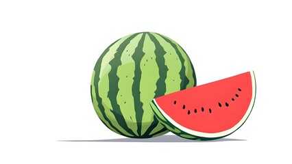 watermelon vector illustration