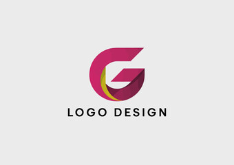 Fototapeta premium A modern and sophisticated logo design featuring a creatively stylized letter G, perfect for branding and identity projects in various creative industries.