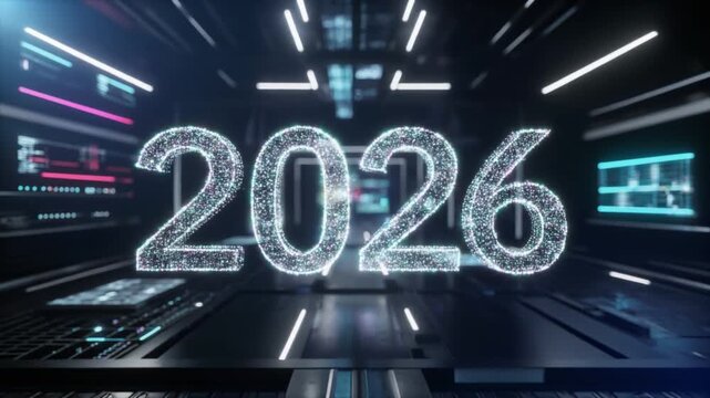 Futuristic 2026 Countdown Animation, Cyberpunk Digital Technology Background
Dynamic futuristic 2026 countdown animation in a cyberpunk digital technology environment. Perfect for tech, innovation. - Powered by Adobe