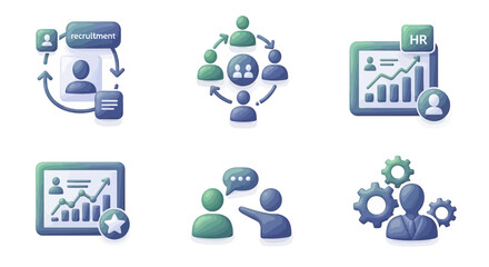 Human Resources Icons and Concepts