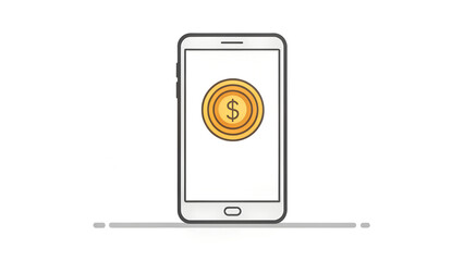 mobile phone with mobile device business tablet communication web icon 