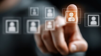 corporate social media background, job search, hiring professional IT technology