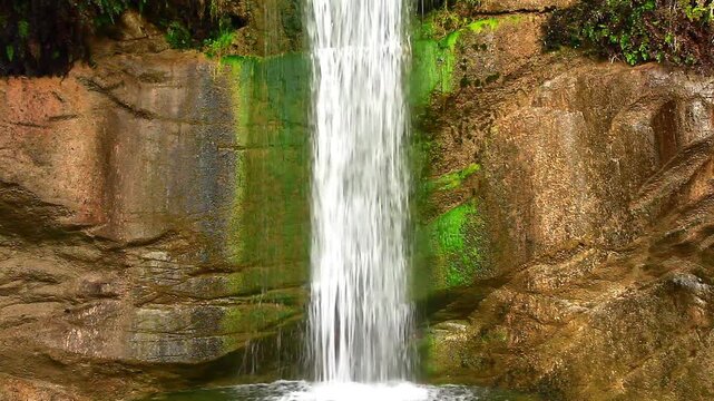  a video of Trail Falls waterfall in Angeles National Monument California