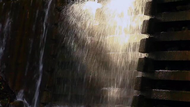  video of a man made dam in Angeles National Forest California 