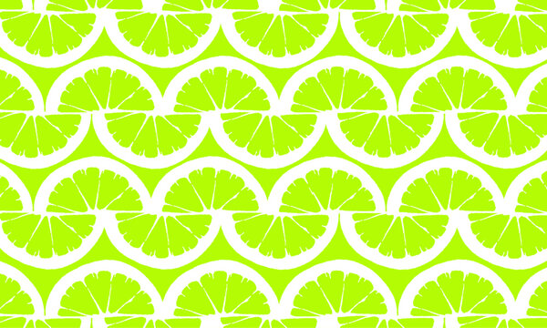 Citrus Slice Pattern background prt art editable, A vibrant and zesty design showcasing a repeating pattern of fresh lime slices, evoking feelings of freshness and the essence of summer.