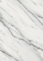 Elegant White Marble Texture with Grey Veins - Luxury Background
